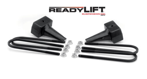 ReadyLIFT 5.0 in. Block Kit Solid Cast Iron Blocks Integrated Rear Bump Stops Locating Pin E-Coated U-Bolts -0