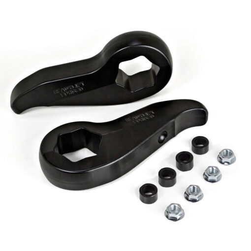 ReadyLIFT 2.25 in. Front Leveling Kit Forged Torsion Keys Allows Up To A 33 in. Tire Shock Extensions Black Finish -0