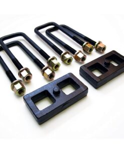 ReadyLIFT 1.0 in. Block Kit OEM Style Model Specific udes Solid Cast Iron Blocks Integrated Locating Pin E-Coated U-Bolts -0