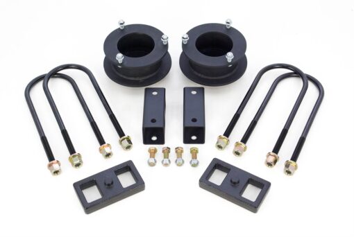 ReadyLIFT SST Lift Kit 3 in. Front/1 in. Rear Lift Front Coil Spring Spacers OEM Rear Blocks E-Coated U-Bolts Front Bump Stops Front Shock Extensions -0