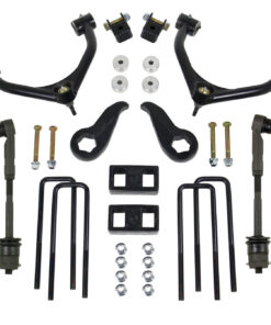 ReadyLIFT SST Lift Kit 4 in. Front/1 in. Rear Lift A-Arms w/o Top Overload Springs Black Finish -0