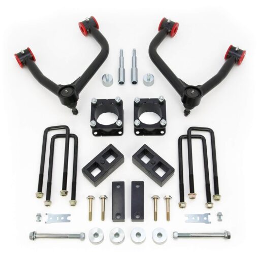 ReadyLIFT SST Lift Kit 4 in. Front/2 in. Rear Lift A-Arms Differential Drop Kit Black Finish -0