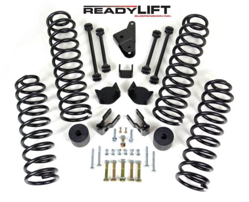ReadyLIFT SST Lift Kit 4 in. Front/3 in. Rear Lift Coil Springs Front/Rear Sway Bar End Links Rear Track Bar Bracket Bump Stops/Pads Front/Rear Shock Extensions -0