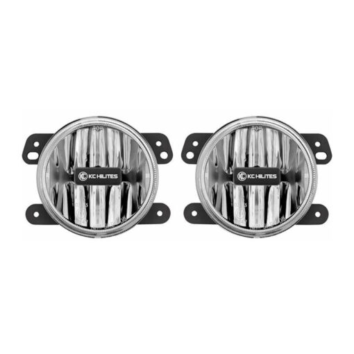KC HiLites 4" Gravity LED G4 SAE/ECE 10W Fog Light Pair System for Jeep JK - 497 opendocument 15