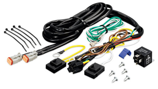 KC HiLites Wiring Harness with 40 Amp Relay and LED Rocker Switch - 2 Pin Deutsch Connectors - 6316 6316 1