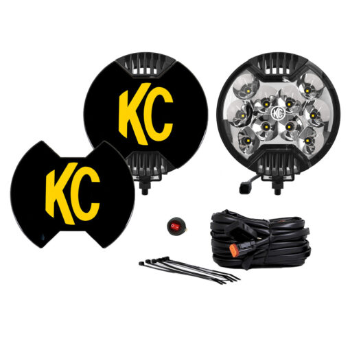 KC HiLites 6" SlimLite LED - 2-Light 50W Spot Beam -