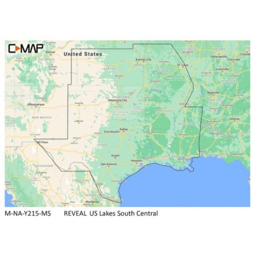 C-MAP Reveal Inland US Lakes South Central - CMAMNAY215MS1