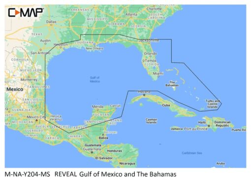 C-MAP Reveal Coastal Gulf of Mexico and Bahamas - CMAMNAY204MS