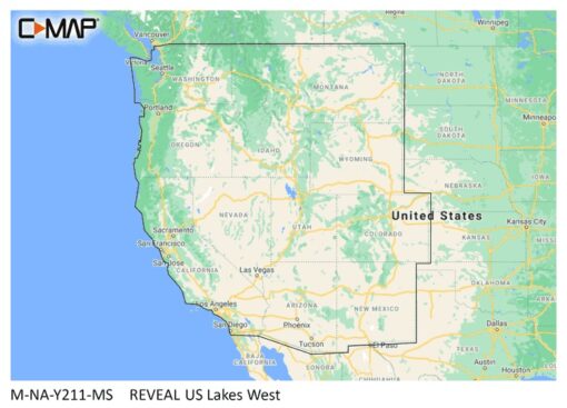 C-MAP Reveal Inland US Lakes West - CMAMNAY211MS