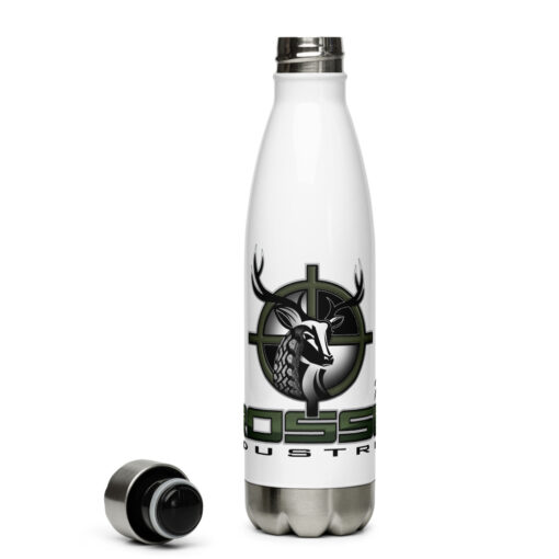 Crossed Industries Hunting Stainless Steel Water Bottle - stainless steel water bottle white 17oz front 6206851c2cee8